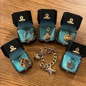 Juicy Couture Charm Bracelet with Six Charms
